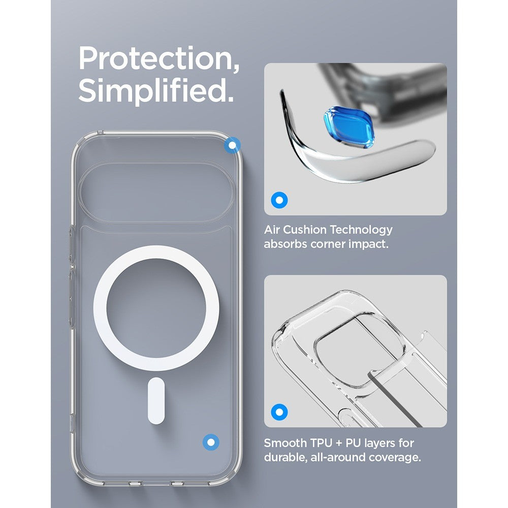 Spigen Google Pixel 11 Skal Ultra Hybrid MagFit Clear White