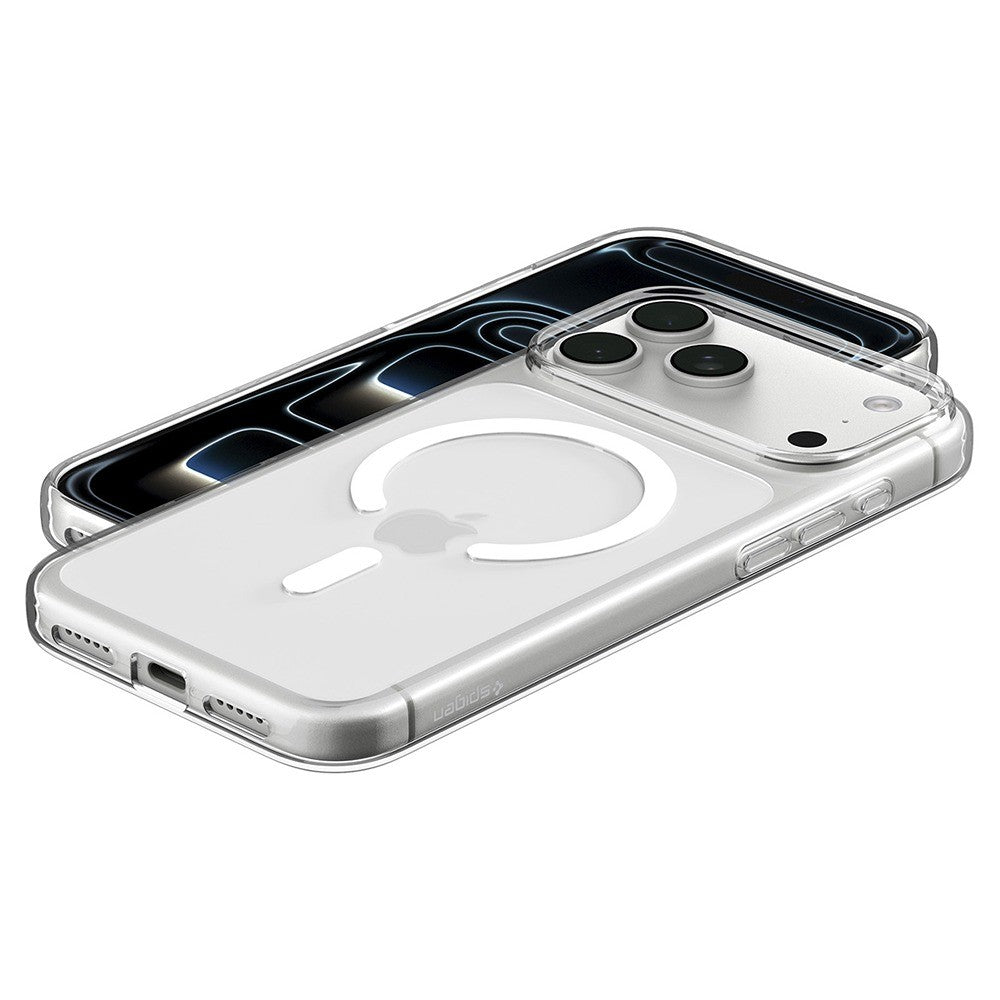 Spigen iPhone 17 Pro/iPhone 18 Pro Kuori Liquid Crystal MagFit Clear White