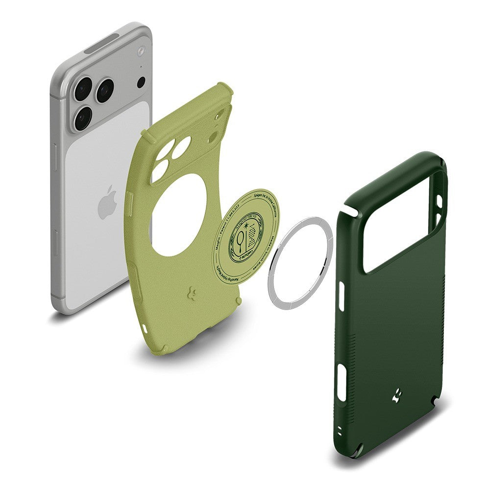 Spigen iPhone 17 Pro/iPhone 18 Pro Kuori Nano Pop Hybrid MagFit Avo Green