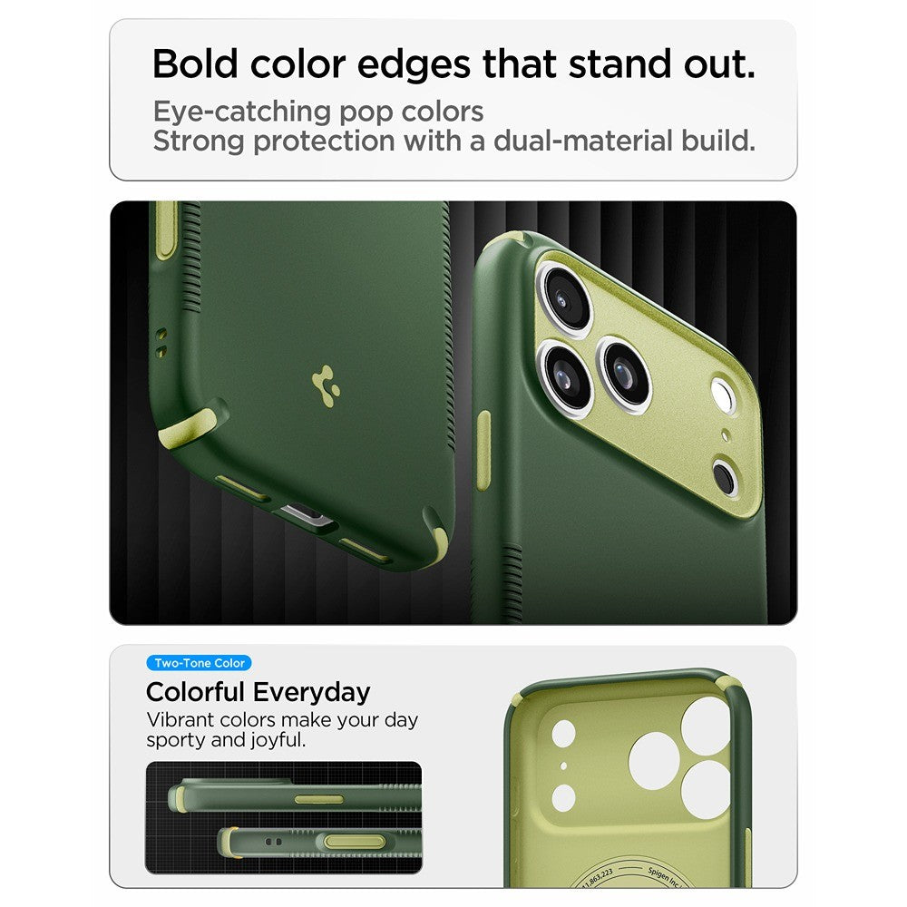 Spigen iPhone 17 Pro/iPhone 18 Pro Kuori Nano Pop Hybrid MagFit Avo Green
