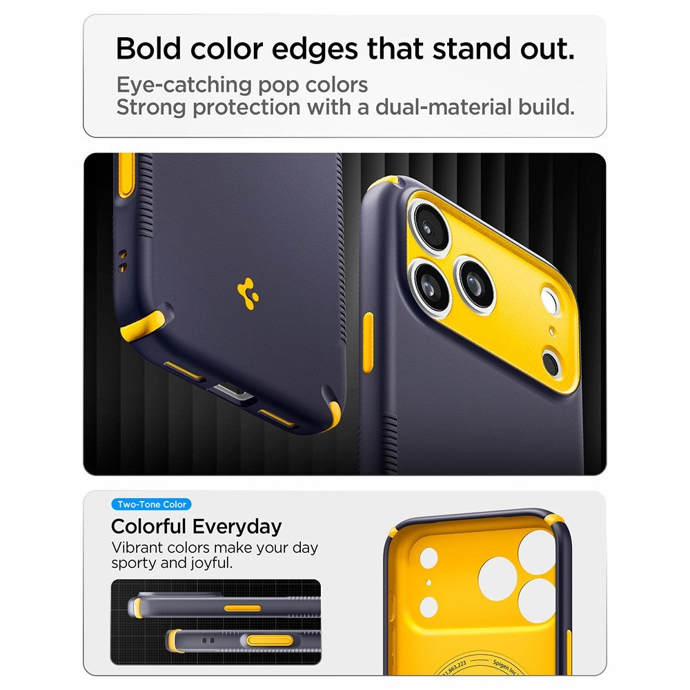 Spigen iPhone 17 Pro/iPhone 18 Pro Kuori Nano Pop Hybrid MagFit Blueberry Navy