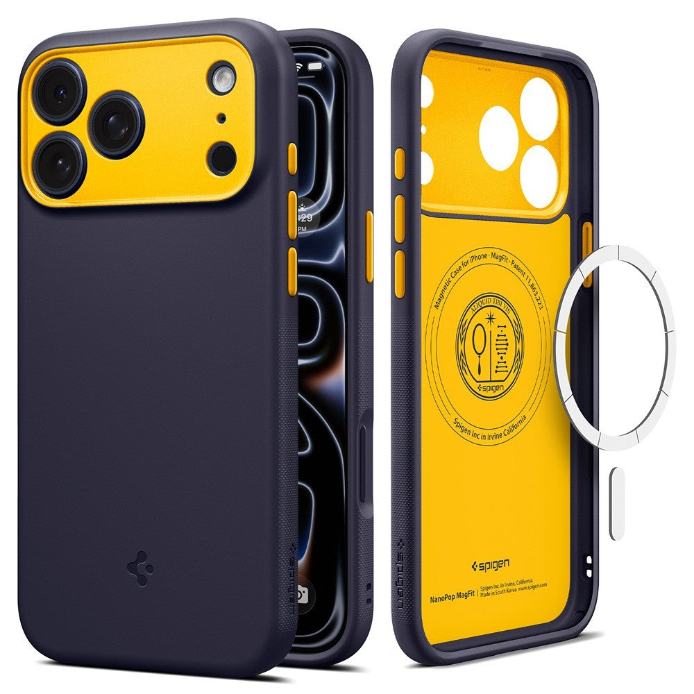 Spigen iPhone 17 Pro/iPhone 18 Pro Kuori Nano Pop MagFit Blueberry Navy