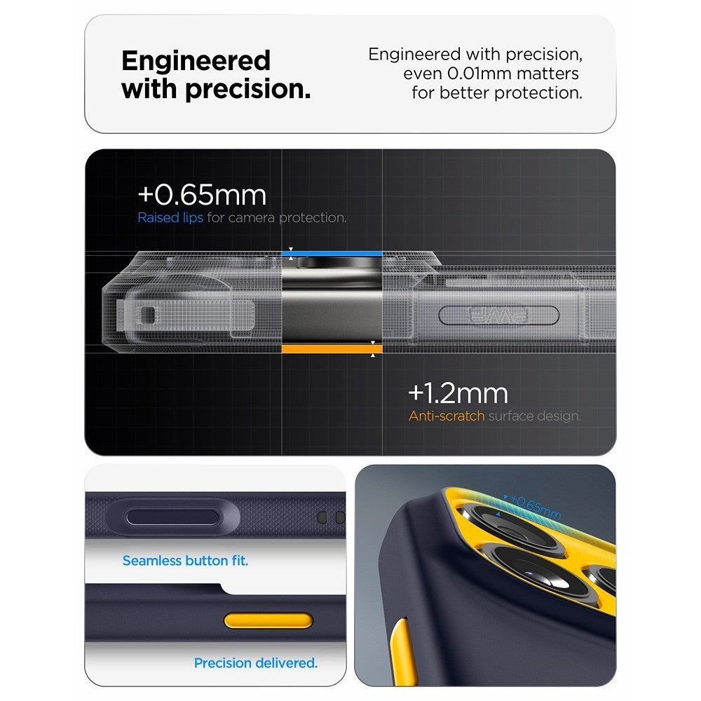 Spigen iPhone 17 Pro/iPhone 18 Pro Kuori Nano Pop MagFit Blueberry Navy