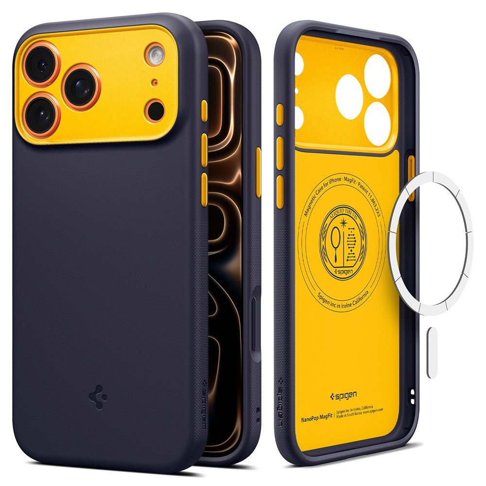 Spigen iPhone 17 Pro/iPhone 18 Pro Kuori Nano Pop MagFit Blueberry Navy