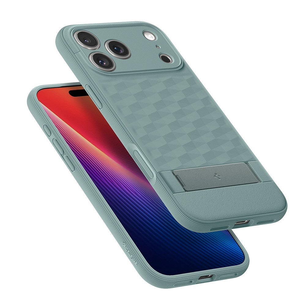 Spigen iPhone 17 Pro/iPhone 18 Pro Kuori Parallax S MagFit Salvianvihreä