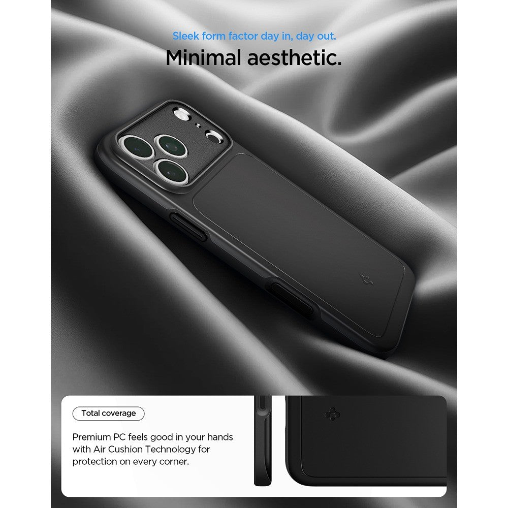 Spigen iPhone 17 Pro/iPhone 18 Pro Kuori Thin Fit MagFit Musta