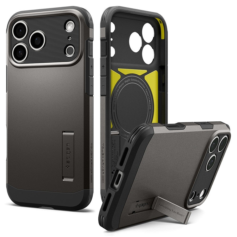 Spigen iPhone 17 Pro/iPhone 18 Pro Kuori Tough Armor T MagFit Gunmetal