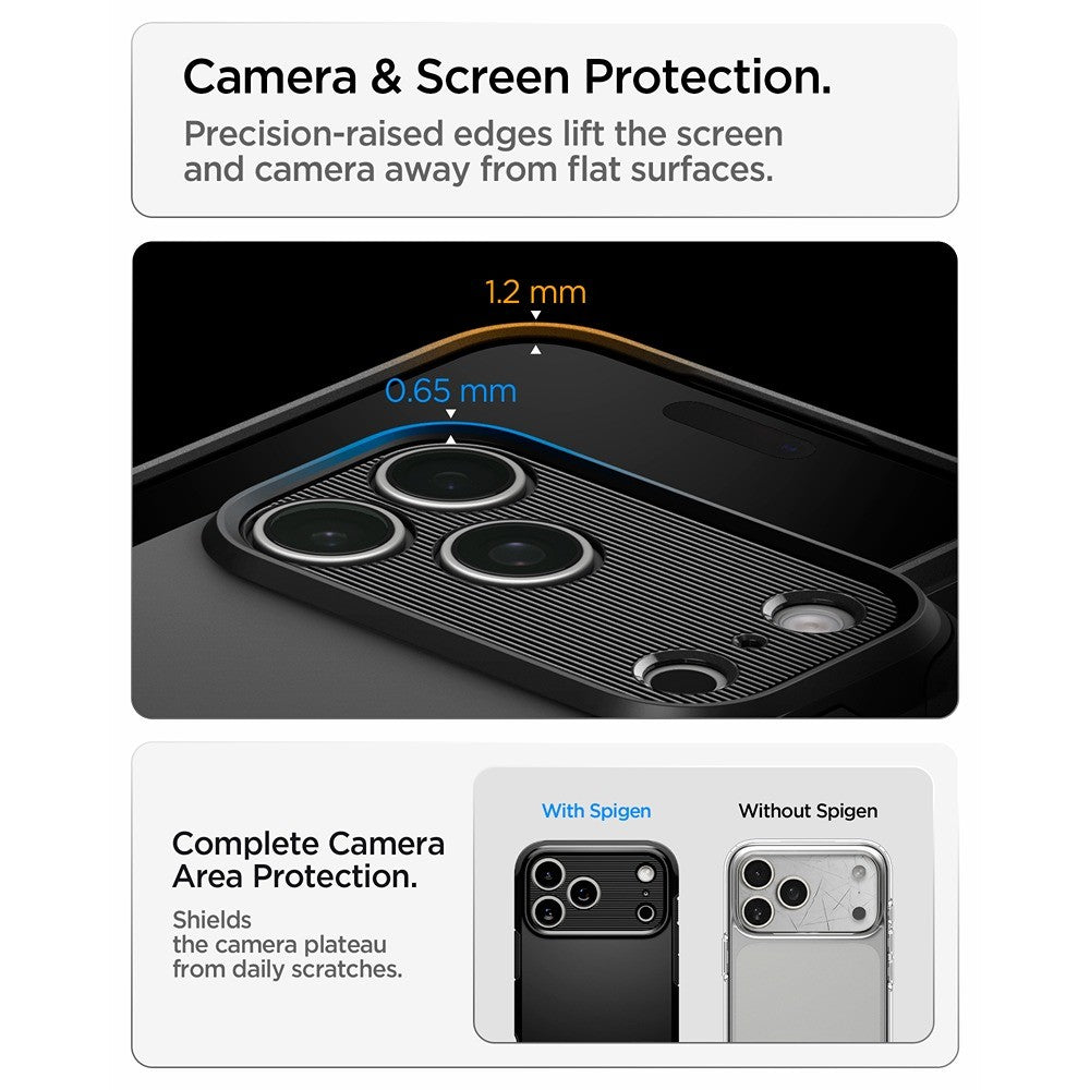 Spigen iPhone 17 Pro/iPhone 18 Pro Kuori Tough Armor T MagFit Musta