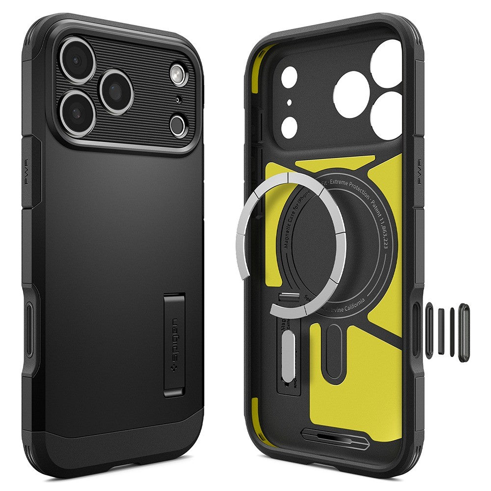 Spigen iPhone 17 Pro/iPhone 18 Pro Kuori Tough Armor T MagFit Musta