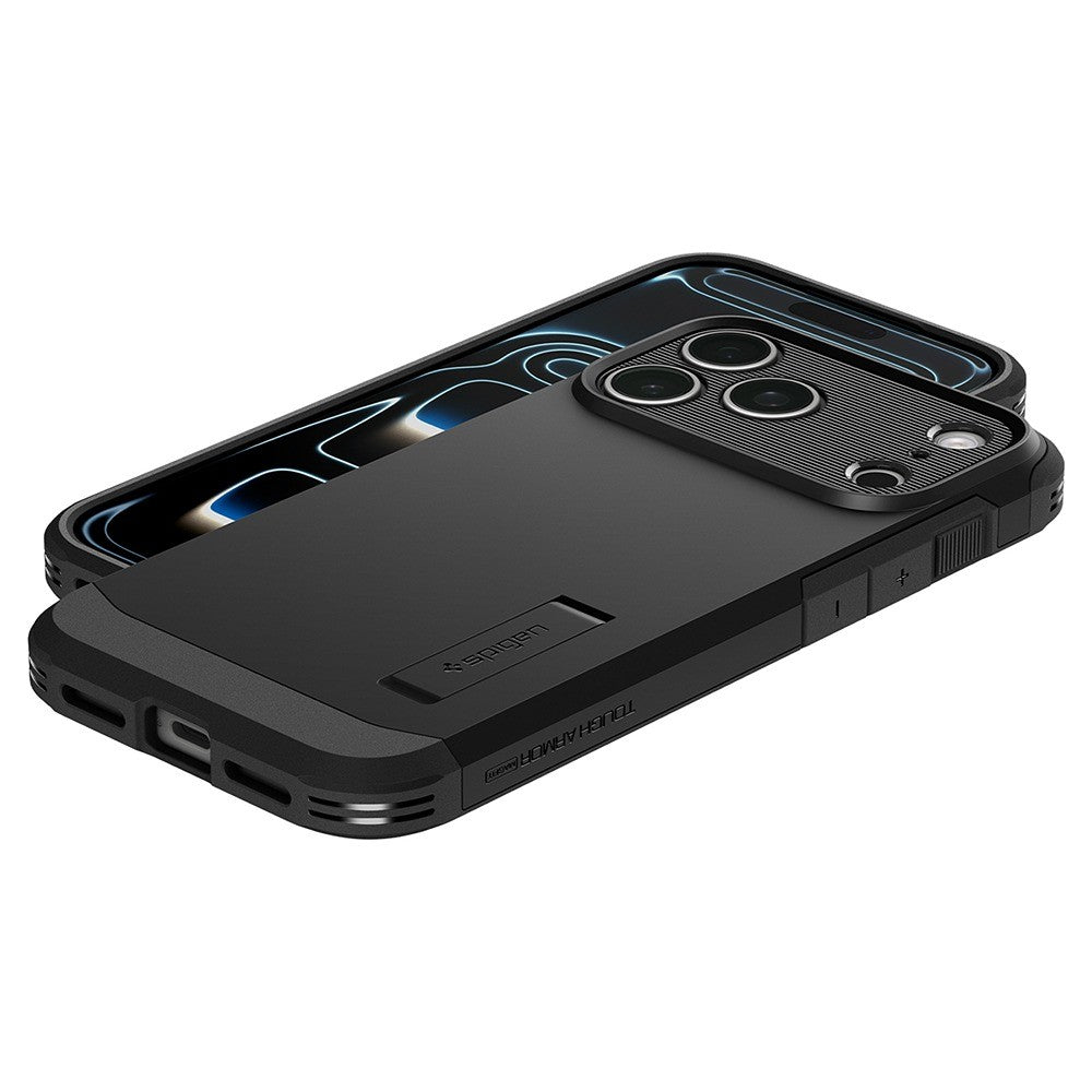 Spigen iPhone 17 Pro/iPhone 18 Pro Kuori Tough Armor T MagFit Musta