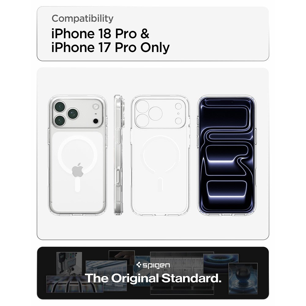 Spigen iPhone 17 Pro/iPhone 18 Pro Kuori Ultra Hybrid MagFit Clear White