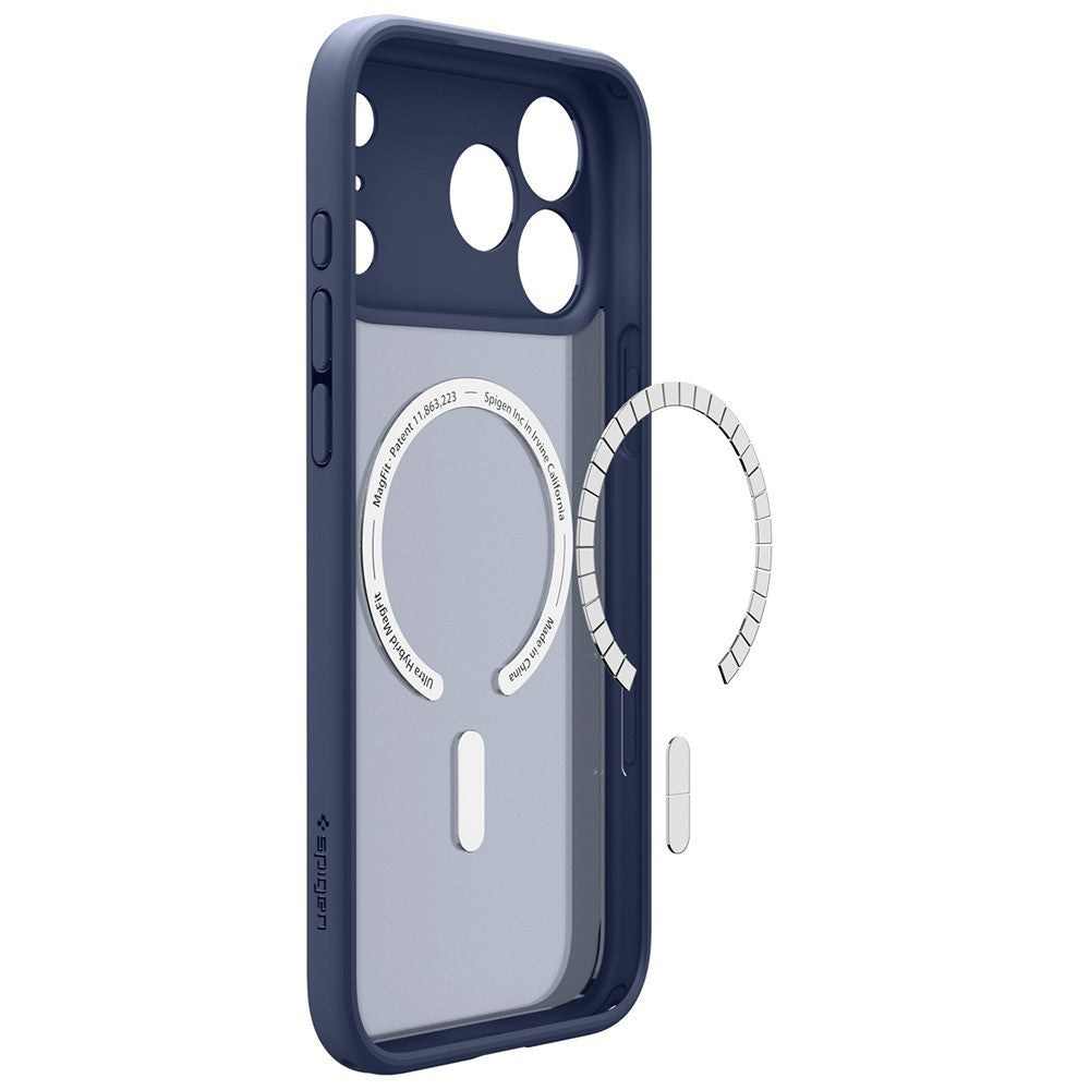 Spigen iPhone 17 Pro/iPhone 18 Pro Kuori Ultra Hybrid MagFit Frost Deep Blue