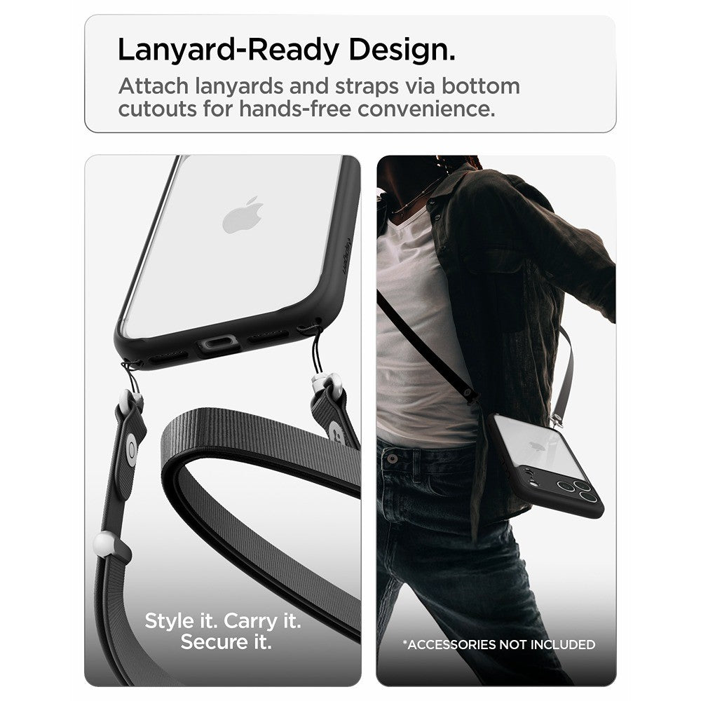 Spigen iPhone 17 Pro/iPhone 18 Pro Kuori Ultra Hybrid Matte Black