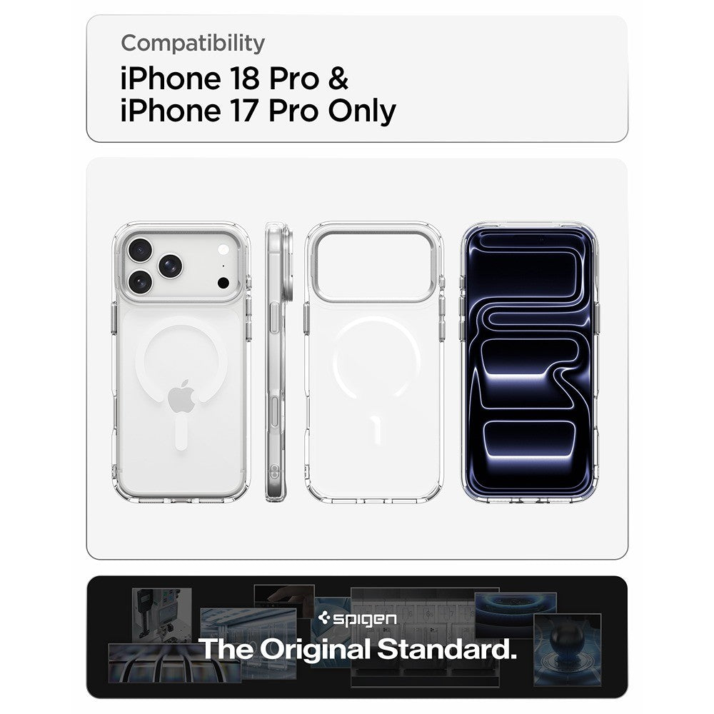 Spigen iPhone 17 Pro/iPhone 18 Pro Kuori Ultra Hybrid Optik S MagFit Clear Hopea
