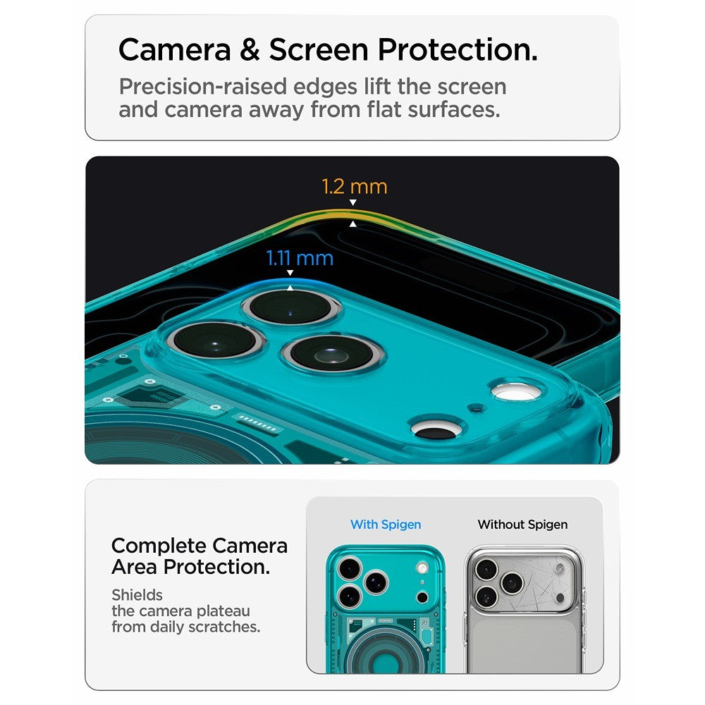 Spigen iPhone 17 Pro Max/iPhone 18 Pro Max Kuori Classic C1 MagFit Bondi Blue