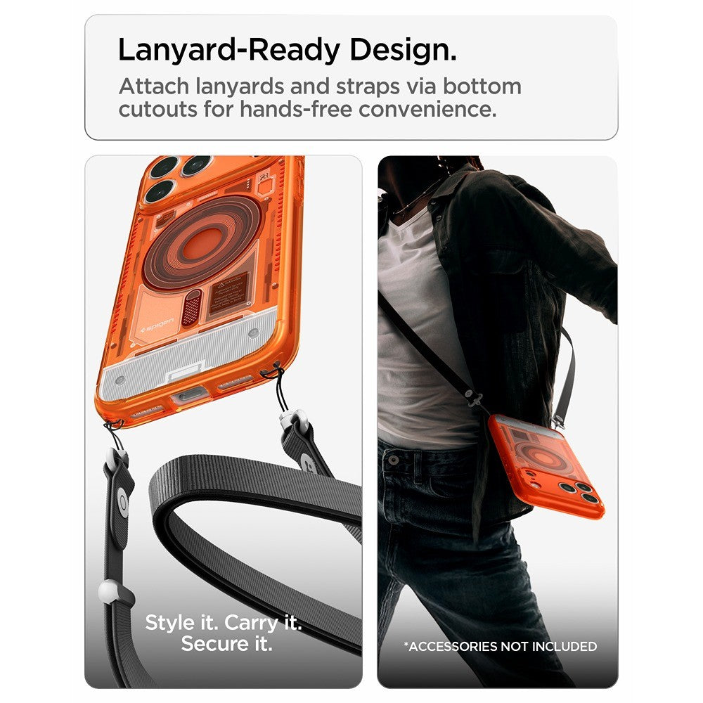 Spigen iPhone 17 Pro Max/iPhone 18 Pro Max Kuori Classic C1 MagFit Tangerine