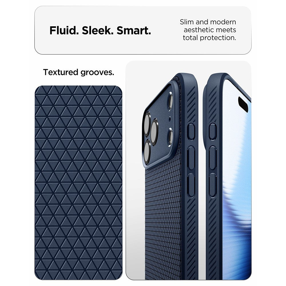 Spigen iPhone 17 Pro Max/iPhone 18 Pro Max Kuori Liquid Air Navy Blue