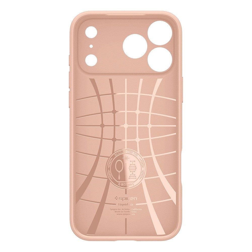 Spigen iPhone 17 Pro Max/iPhone 18 Pro Max Kuori Liquid Air Rose Titaani