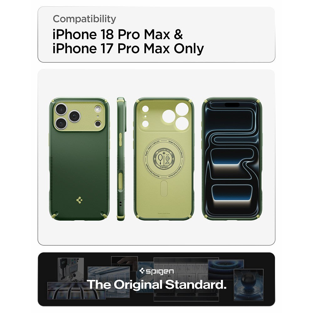 Spigen iPhone 17 Pro Max/iPhone 18 Pro Max Kuori Nano Pop Hybrid MagFit Avo Green