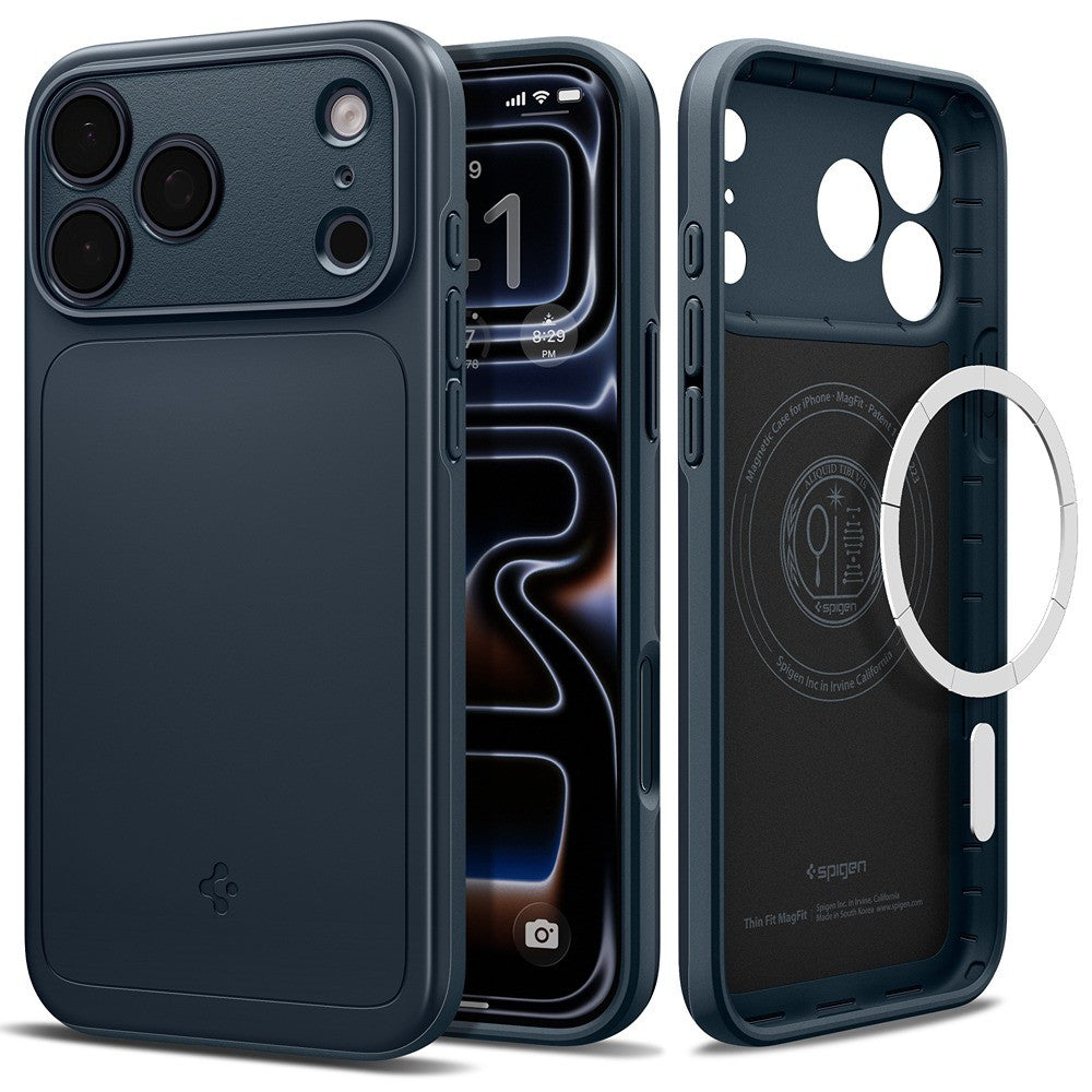Spigen iPhone 17 Pro Max/iPhone 18 Pro Max Kuori Thin Fit MagFit Metal Slate