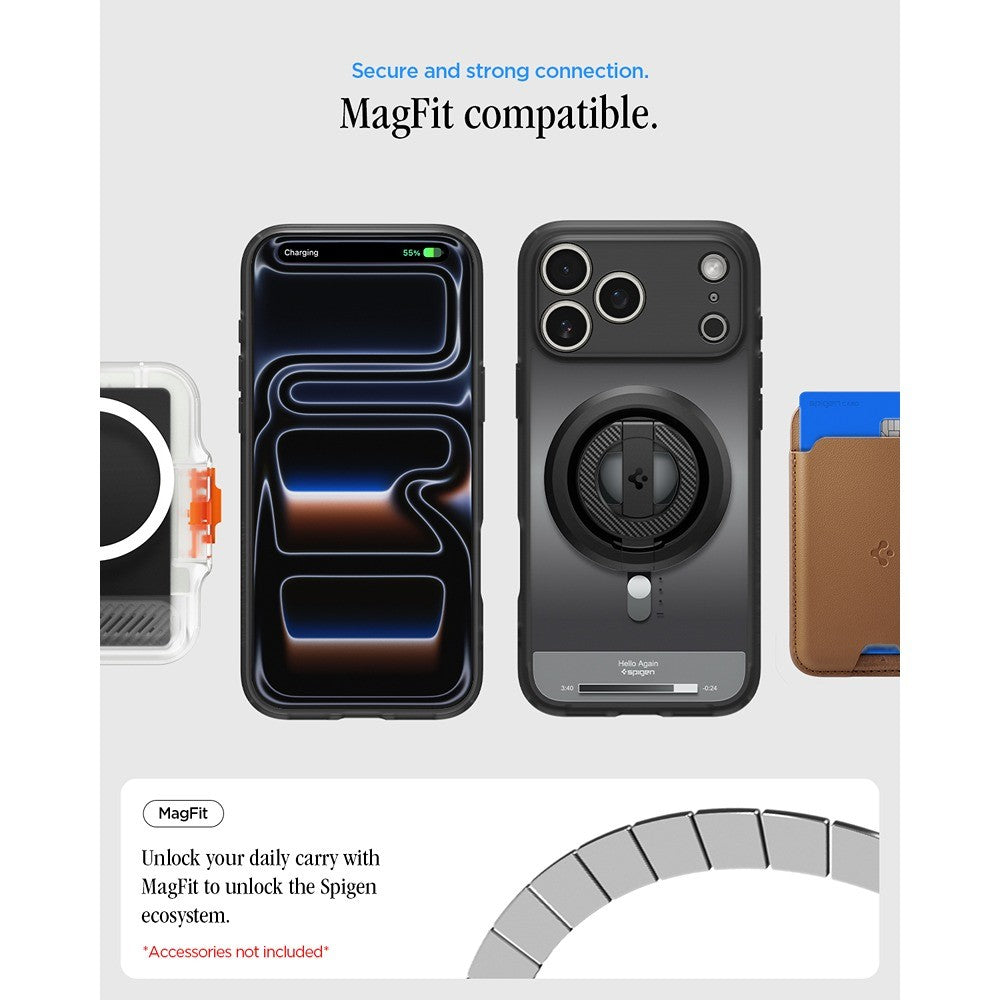 Spigen iPhone 17 Pro Max/iPhone 18 Pro Max Kuori Ultra Hybrid MagFit Classic Black