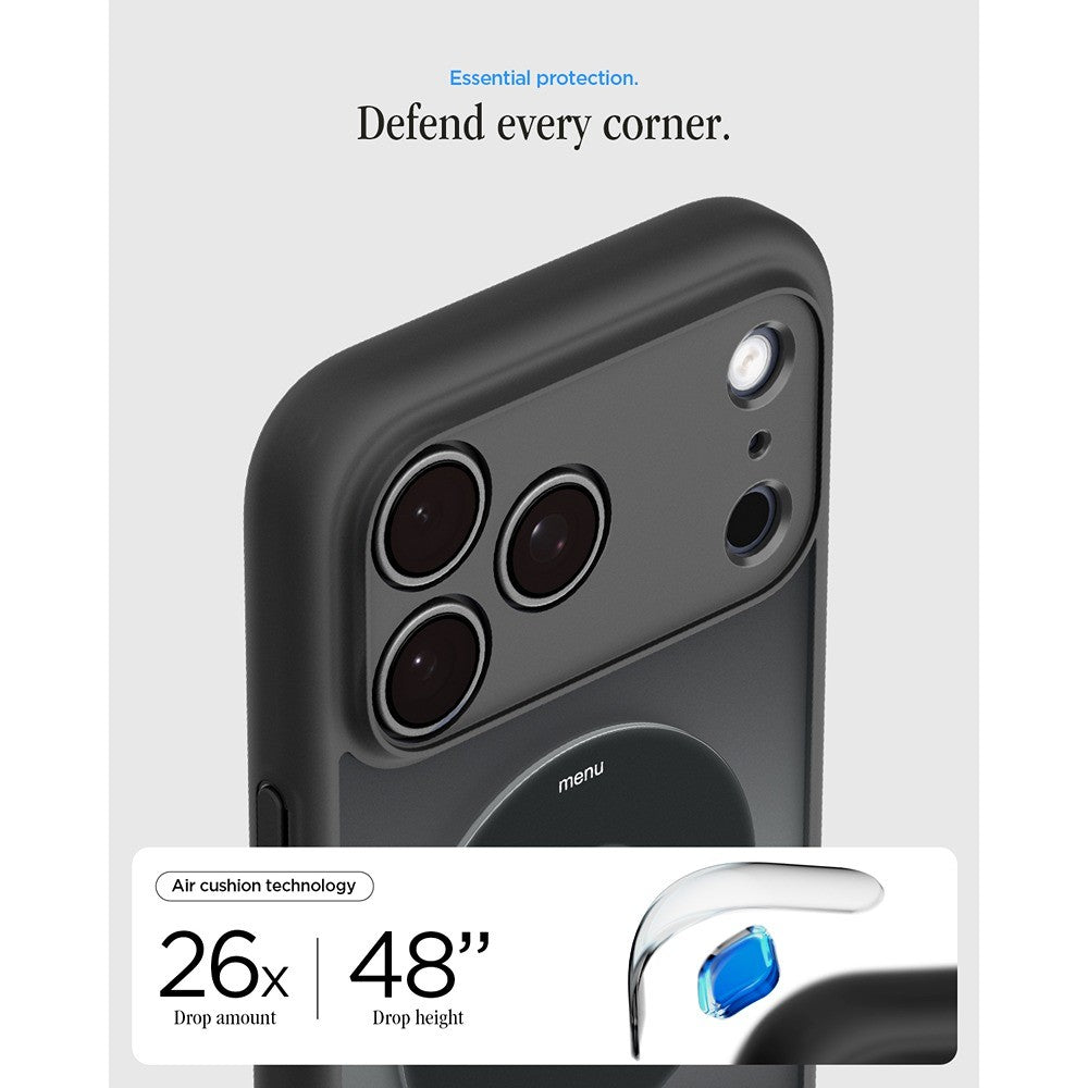 Spigen iPhone 17 Pro Max/iPhone 18 Pro Max Kuori Ultra Hybrid MagFit Classic Black