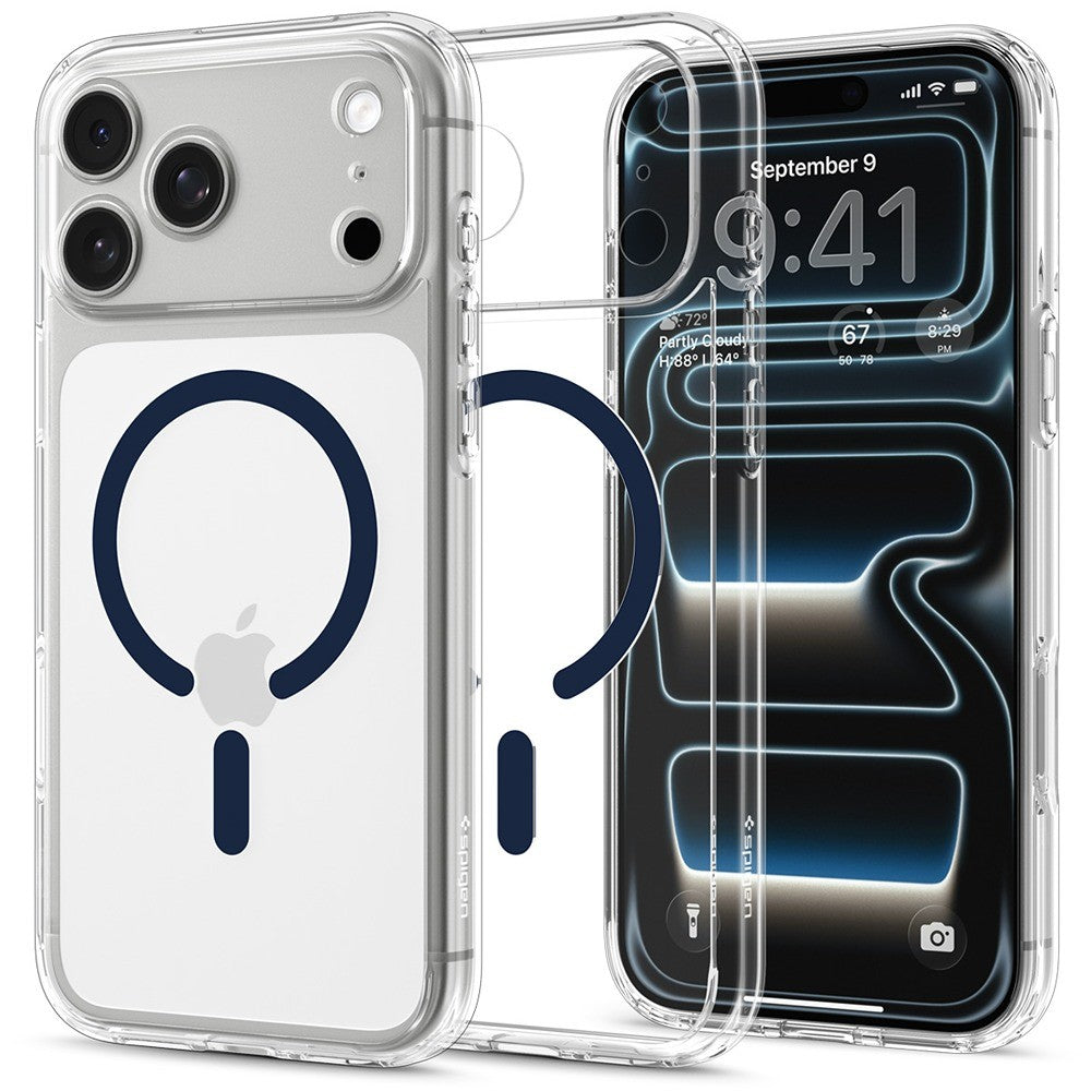 Spigen iPhone 17 Pro Max/iPhone 18 Pro Max Kuori Ultra Hybrid MagFit Clear Deep Blue