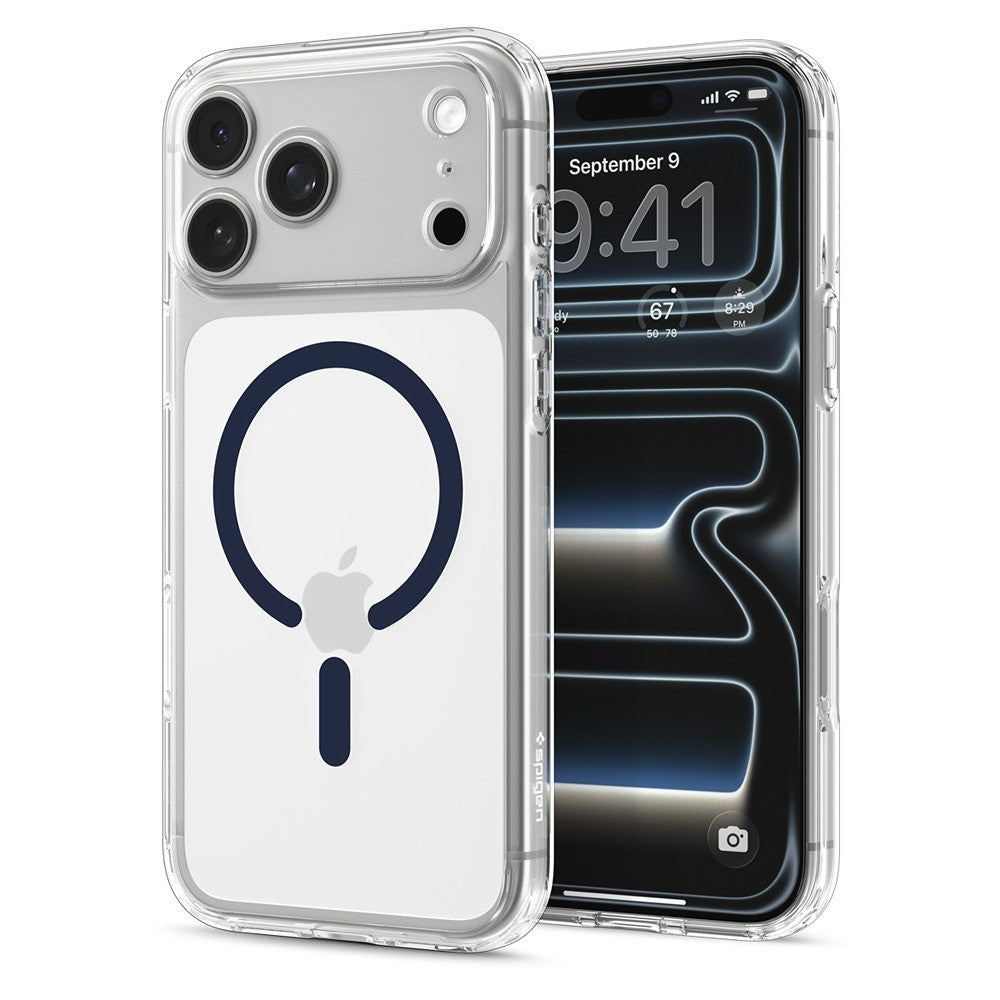 Spigen iPhone 17 Pro Max/iPhone 18 Pro Max Kuori Ultra Hybrid MagFit Clear Deep Blue