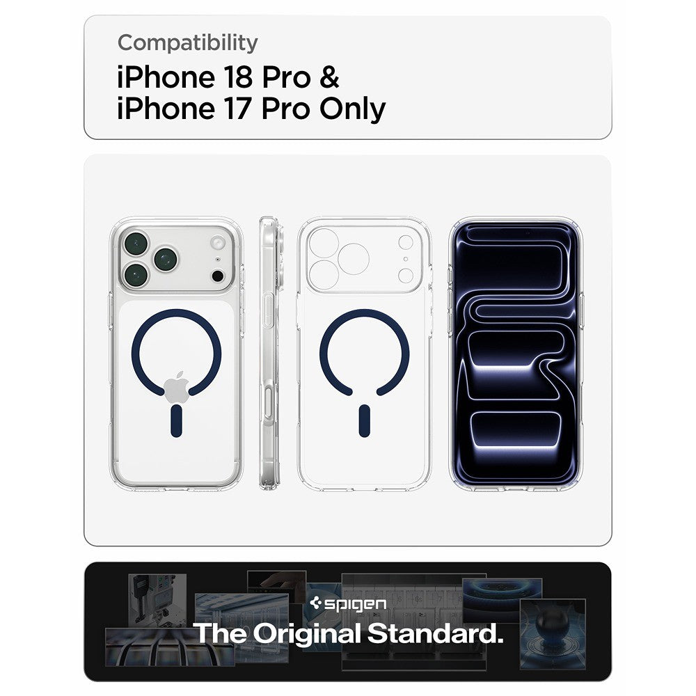 Spigen iPhone 17 Pro Max/iPhone 18 Pro Max Kuori Ultra Hybrid MagFit Clear Deep Blue