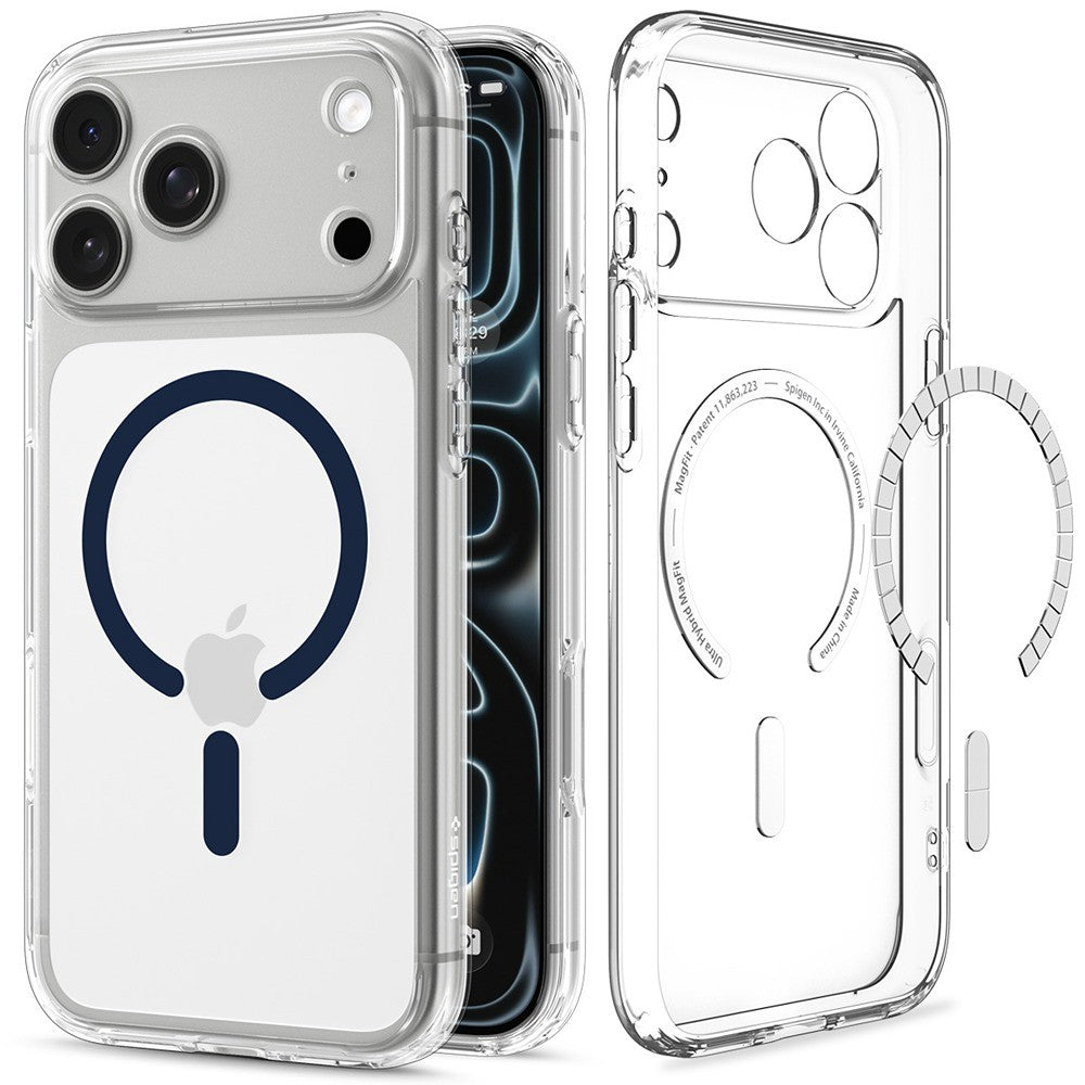 Spigen iPhone 17 Pro Max/iPhone 18 Pro Max Kuori Ultra Hybrid MagFit Clear Deep Blue