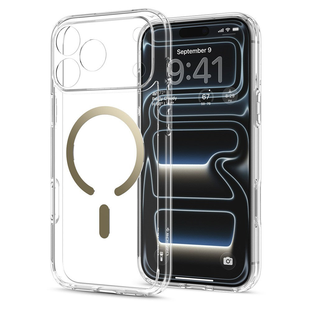 Spigen iPhone 17 Pro Max/iPhone 18 Pro Max Kuori Ultra Hybrid MagFit Clear Gold