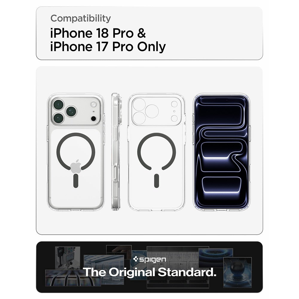 Spigen iPhone 17 Pro Max/iPhone 18 Pro Max Kuori Ultra Hybrid MagFit Clear Graphite