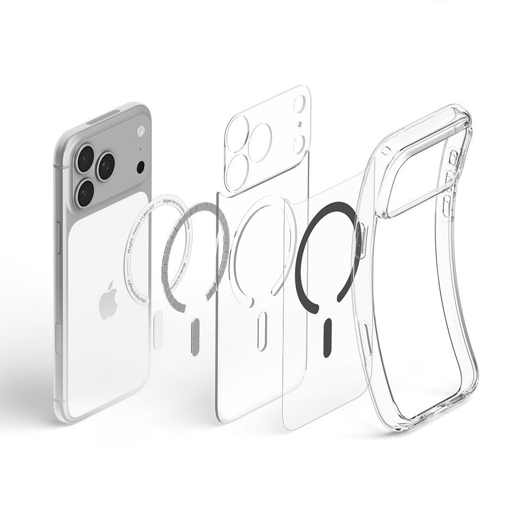 Spigen iPhone 17 Pro Max/iPhone 18 Pro Max Kuori Ultra Hybrid MagFit Clear Graphite