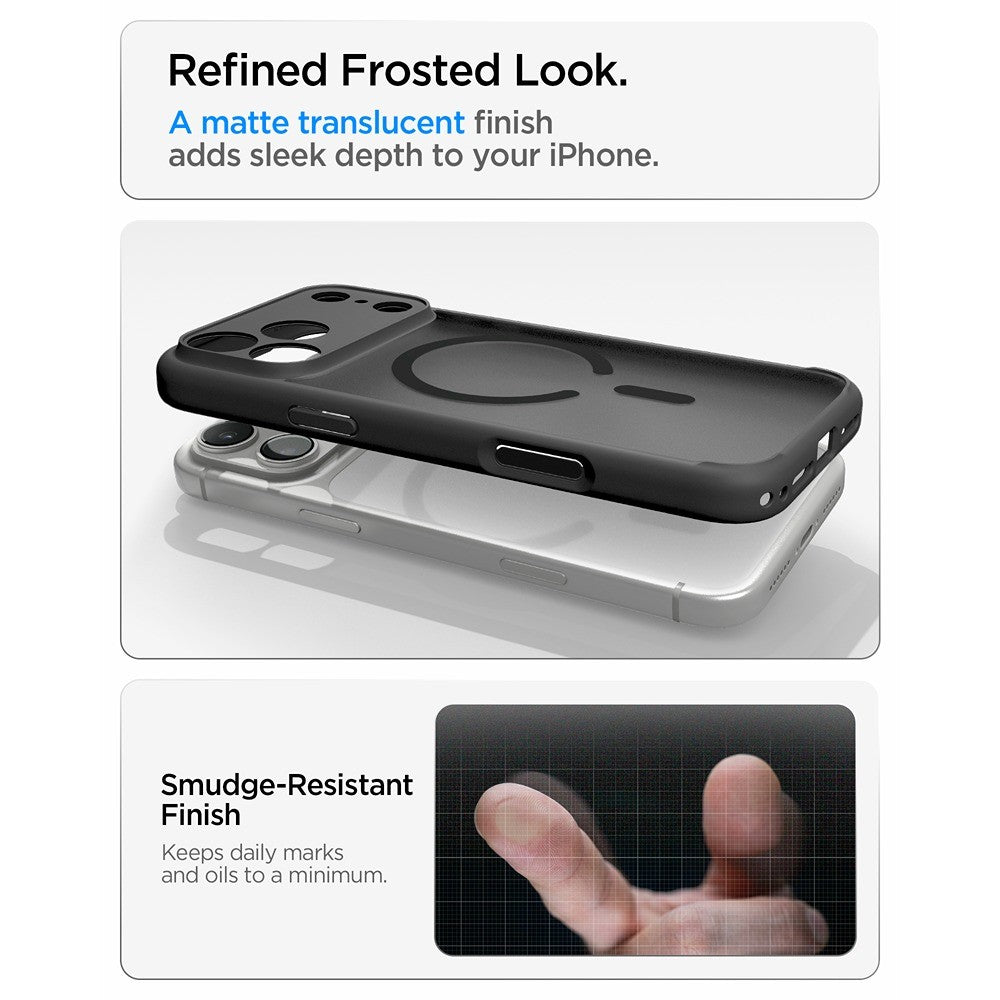 Spigen iPhone 17 Pro Max/iPhone 18 Pro Max Kuori Ultra Hybrid MagFit Frost Black