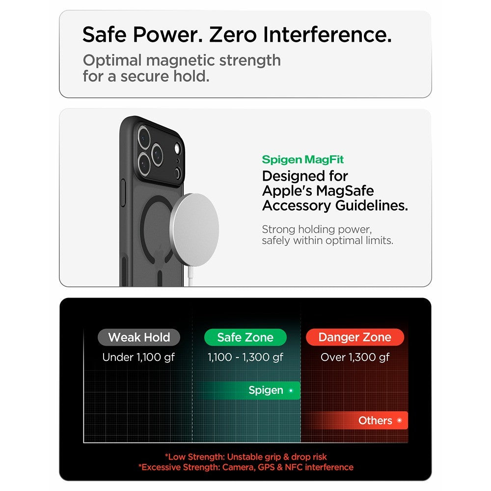 Spigen iPhone 17 Pro Max/iPhone 18 Pro Max Kuori Ultra Hybrid MagFit Frost Black