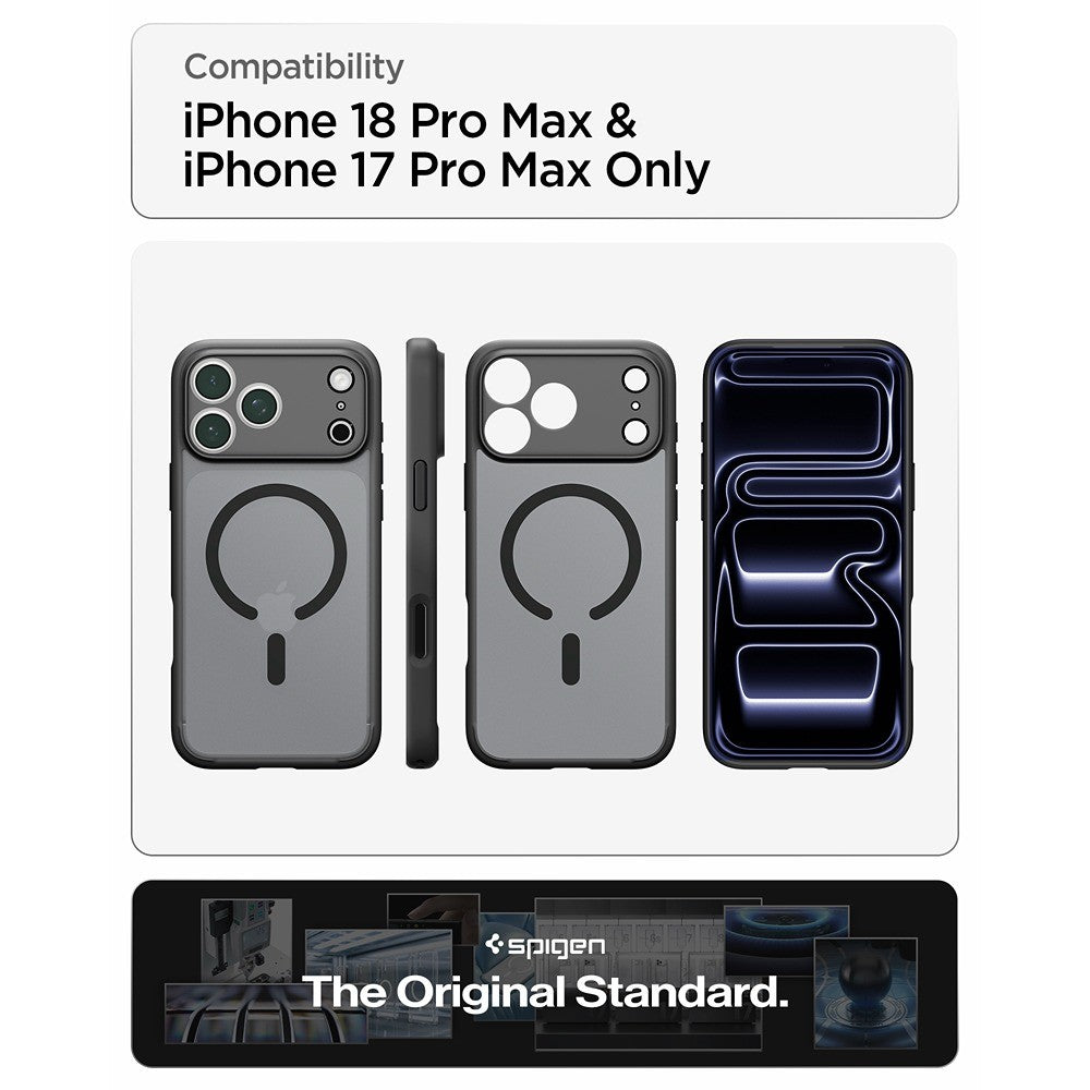 Spigen iPhone 17 Pro Max/iPhone 18 Pro Max Kuori Ultra Hybrid MagFit Frost Black