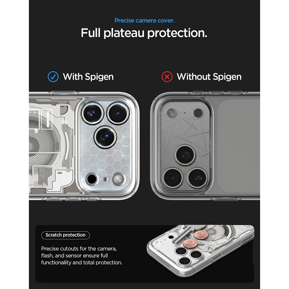 Spigen iPhone 17 Pro Max/iPhone 18 Pro Max Kuori Ultra Hybrid Zero One MagFit Natural Titaani
