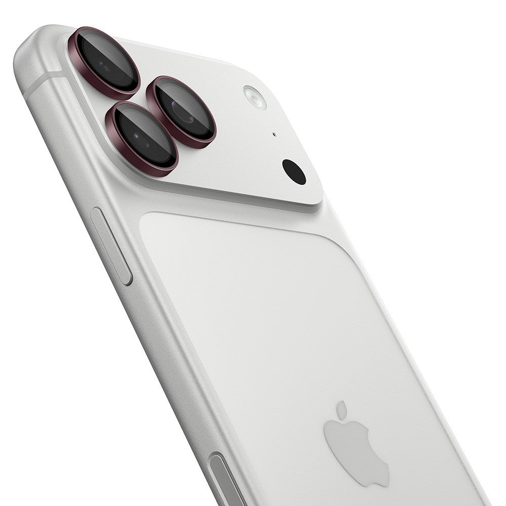 Spigen iPhone 18 Pro/18 Pro Max Kameran linssinsuojus Glas.tR EZ Fit Optik Pro 2-pack Tumma kirsikka