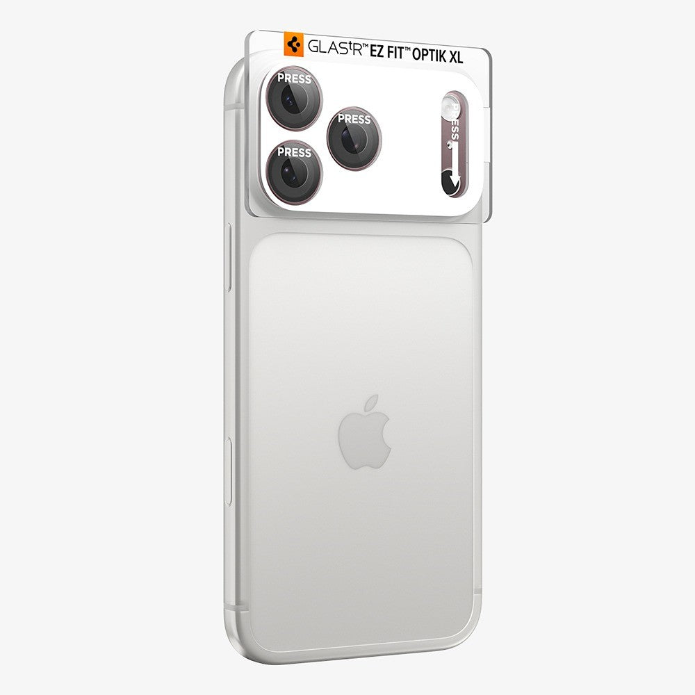 Spigen iPhone 18 Pro Max Kameran linssinsuojus Glas.tR EZ Fit Optik Pro XL Tumma kirsikka