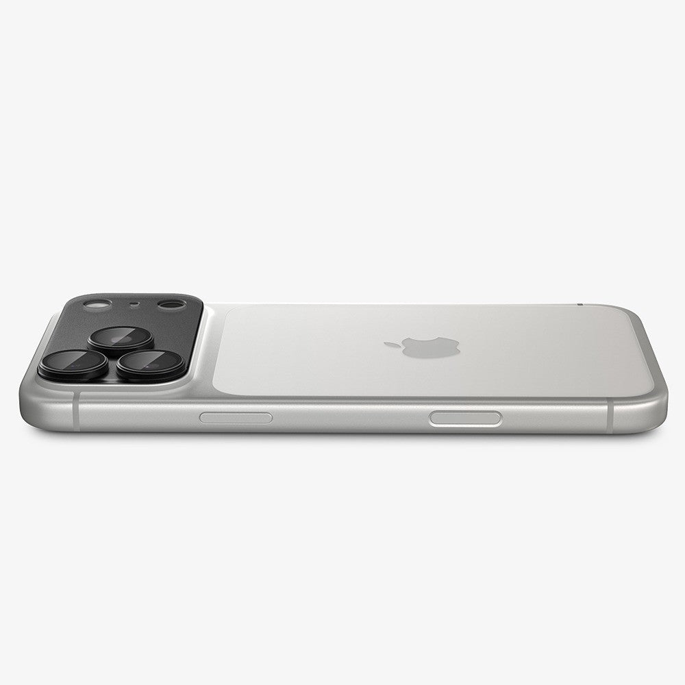 Spigen iPhone 18 Pro Max Kameran linssinsuojus Glas.tR EZ Fit Optik Pro XL Tummanharmaa