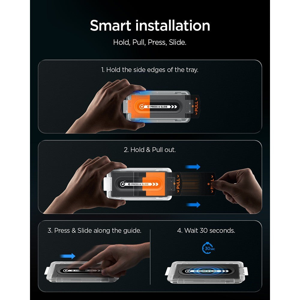Spigen iPhone 18 Pro Näytönsuoja Glas.tR EZ Fit Pro Privacy