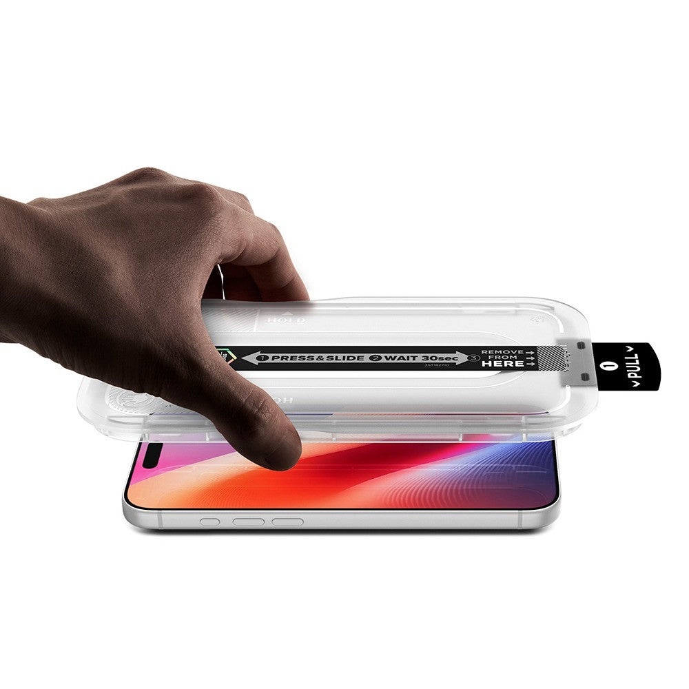 Spigen iPhone 18 Pro Näytönsuoja Glas.tR EZ Fit Pro Privacy 2-pack