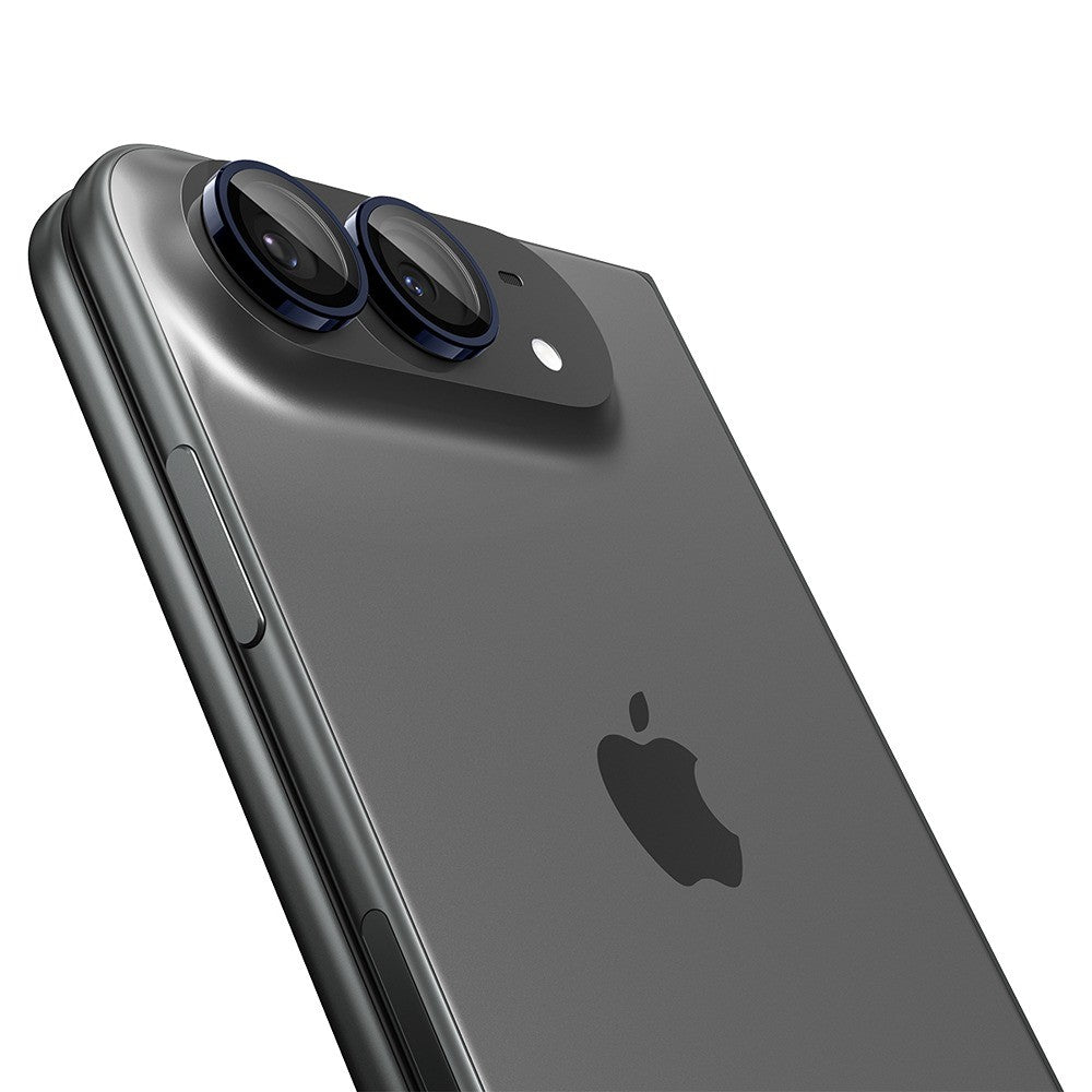 Spigen iPhone Duo Kameran linssinsuojus Glas.tR EZ Fit Optik Pro 2-pack Musta