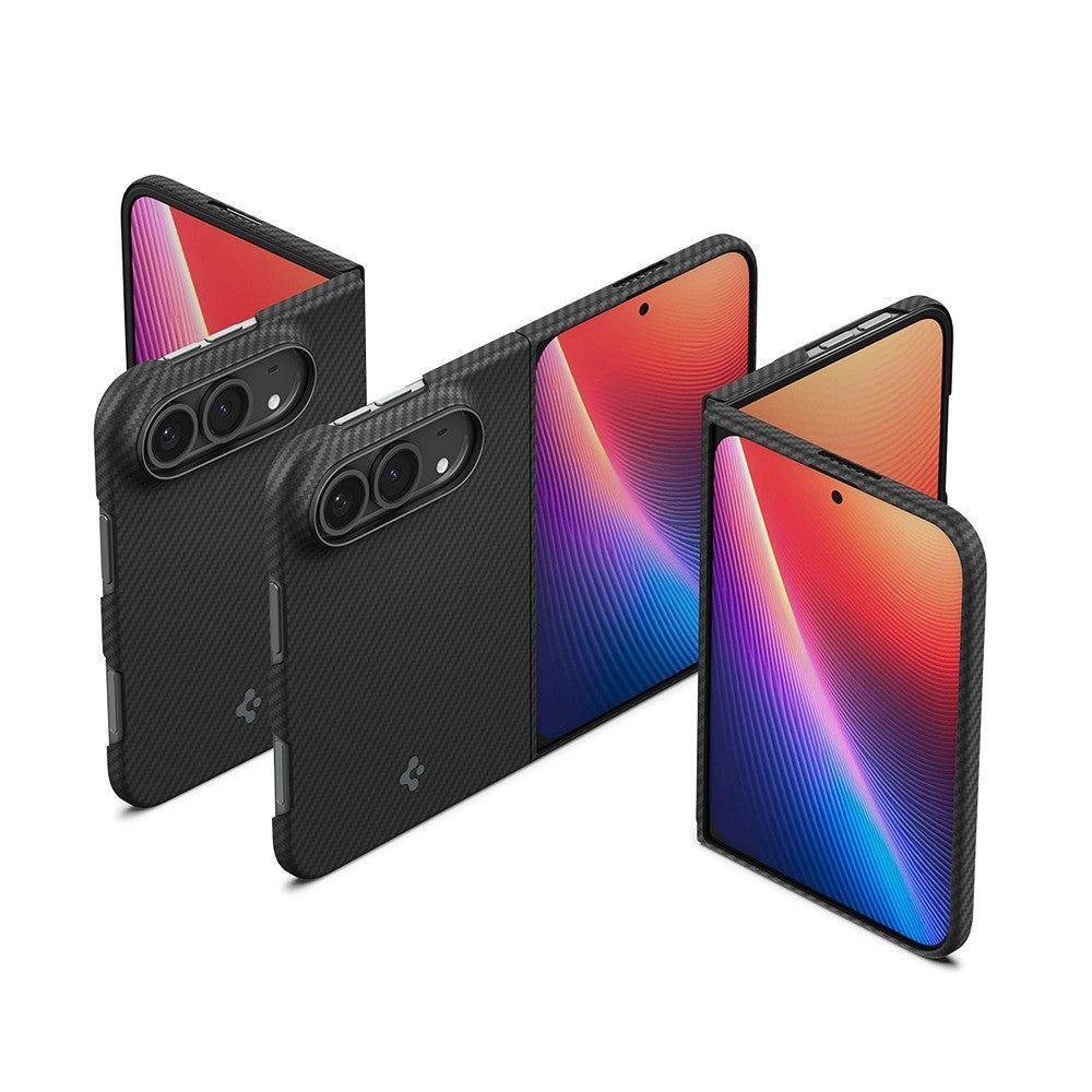 Spigen iPhone Duo Kuori Air Skin Aramid MagFit Musta