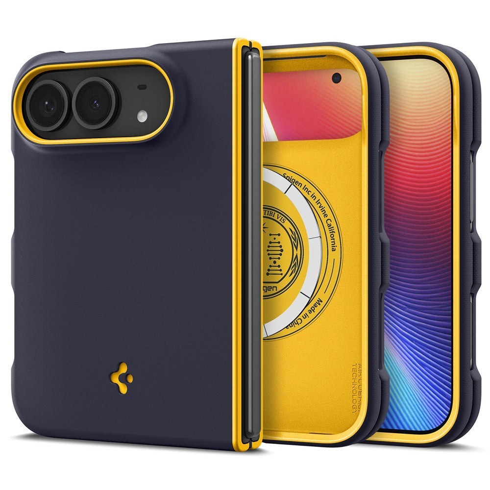 Spigen iPhone Duo Kuori Nano Pop MagFit Mustikkansininen laivastonsininen