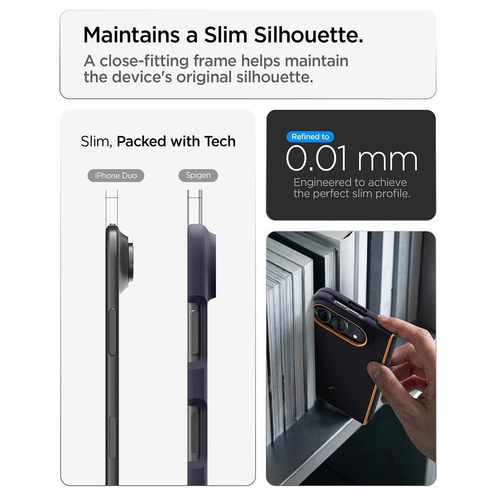 Spigen iPhone Duo Kuori Nano Pop MagFit Mustikkansininen laivastonsininen