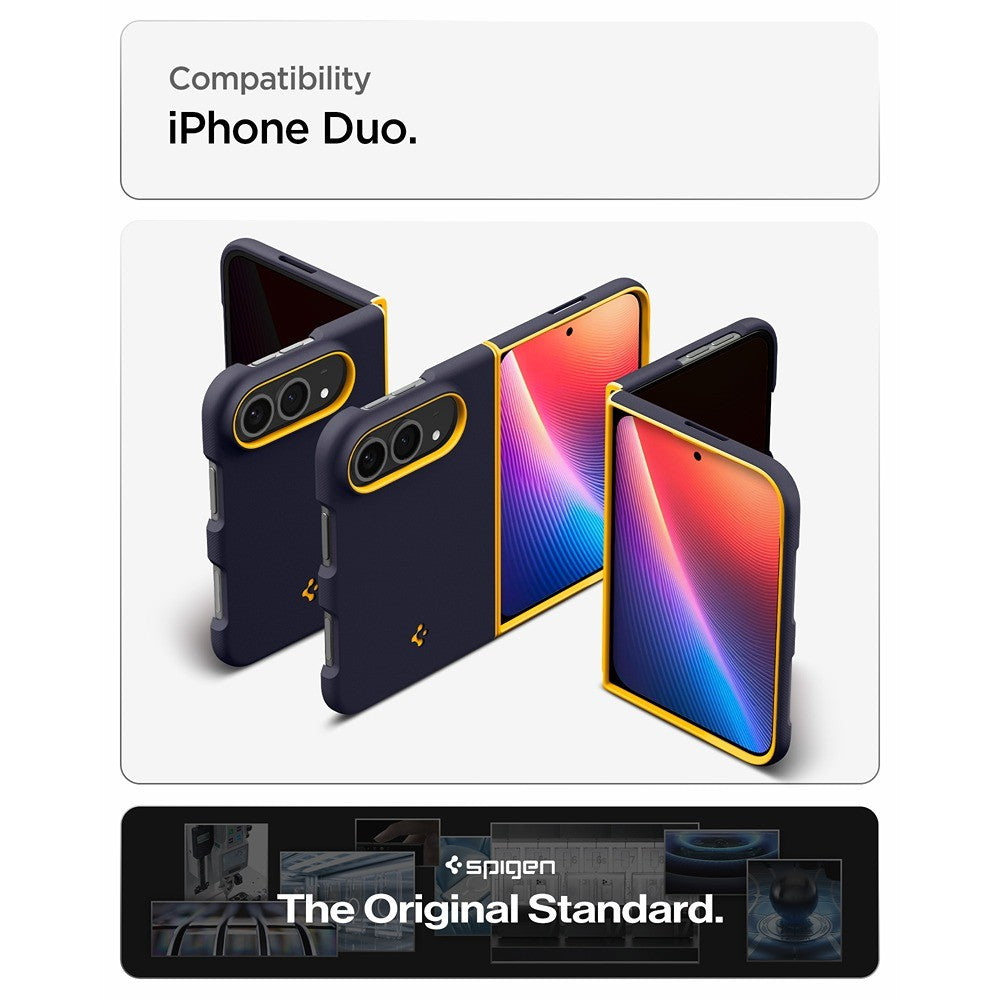 Spigen iPhone Duo Kuori Nano Pop MagFit Mustikkansininen laivastonsininen