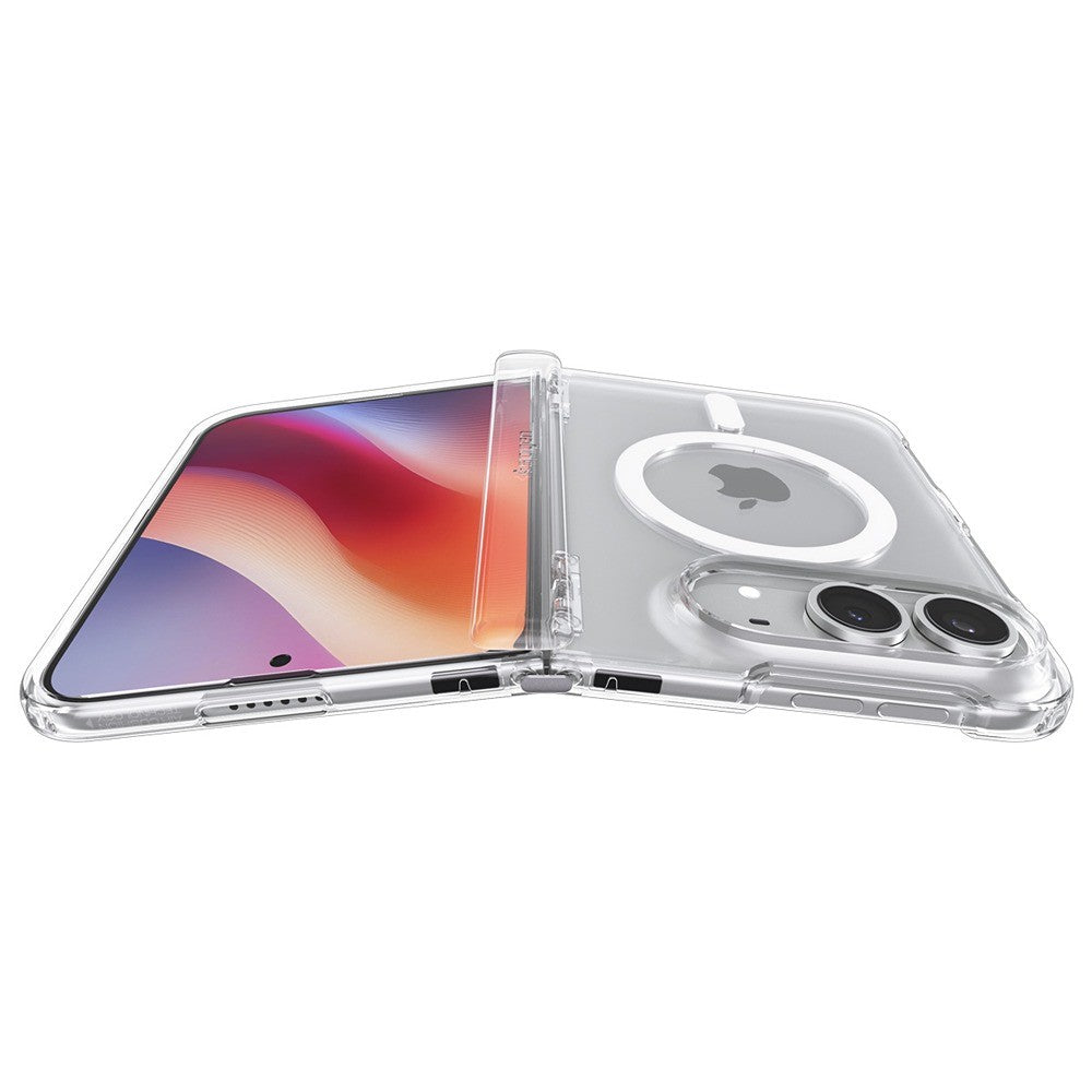 Spigen iPhone Duo Kuori Ultra Hybrid Pro MagFit Kirkkaanvalkoinen