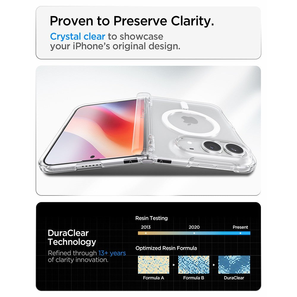 Spigen iPhone Duo Kuori Ultra Hybrid Pro MagFit Kirkkaanvalkoinen