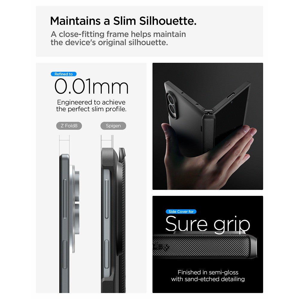Spigen Samsung Galaxy Z Fold 8 Skal Slim Armor Pro MagFit Svart
